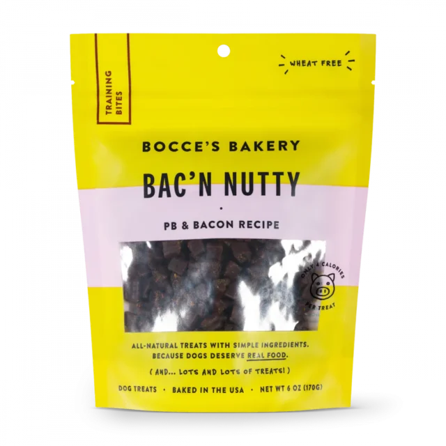 Bocce\'s Bakery Every Day Bac\'n Nutty Training Bites Dog Treats