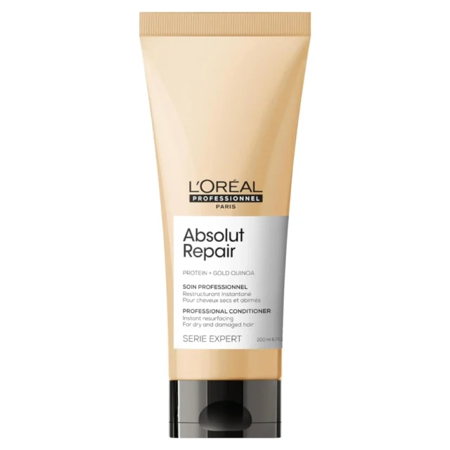 L’Oréal Professionnel Conditioner, With Protein And Gold Quinoa for Dry And Damaged Hair, Serie Expert Absolut Repair 200ml